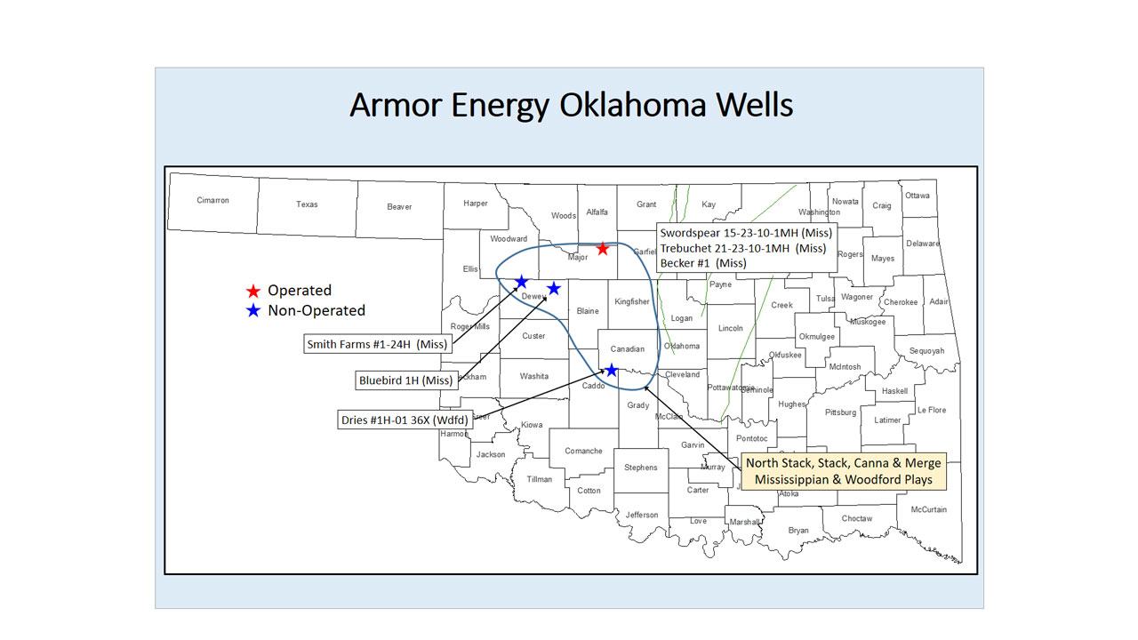 Armor Energy Oklahoma Wells